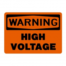 Warning High Voltage